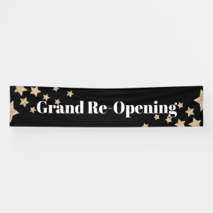 Glitter Stars Sparkle Grand Re-opening Black Spandoek
