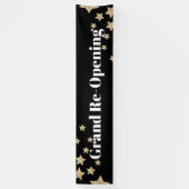 Glitter Stars Sparkle Grand Re-opening Black Spandoek (Verticaal)