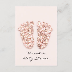 Glitter steekt Roos Baby shower gipsplaat Kaart