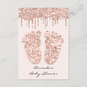 Glitter steekt Roos Baby shower gipsplaat Kaart