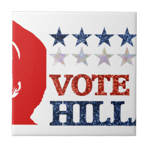 glitter stemhillary tegeltje