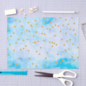 Glitter sterren op gemarmerd papier (Craft)