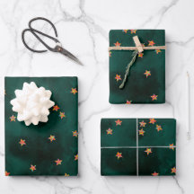 Glitter sterren op grijspapier