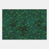 Glitter sterren op grijspapier inpakpapier vel (Voorkant)