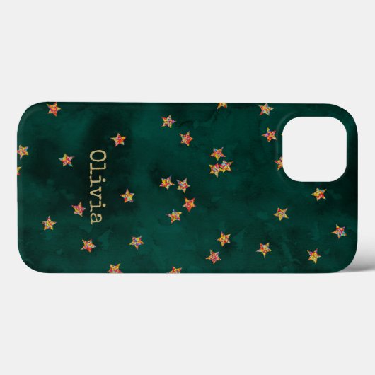 Glitter sterren op grunge paper Hoesje-Mate iPhone Case-Mate iPhone Case (Achterkant (horizontaal))