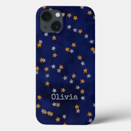 Glitter sterren op grunge paper Hoesje-Mate iPhone Case-Mate iPhone Case