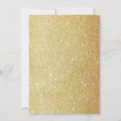 Glitter, sterren, wolken, Baby shower van vliegtui Kaart (Achterkant)