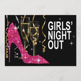 Glitter Stiletto Champagne Meiden uitgaansavond fu Kaart