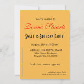 Glitter Stiletto Purse & Lipstick, zoet 16-partijn Kaart (Achterkant)