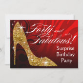 Glitter Stiletto Zebra 30 en overvloed Birthday re Kaart (Voorkant)