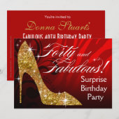 Glitter Stiletto Zebra 30 en overvloed Birthday re Kaart (Voorkant / Achterkant)