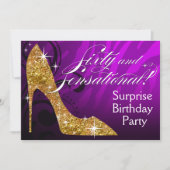 Glitter Stiletto Zebra 60 & Sensational Birthday Kaart (Voorkant)