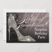 Glitter Stiletto Zebra 60 & Sensational Birthday Kaart (Voorkant)