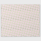 Glitter-Stippen in kerstrood en groen glitter Cadeaupapier (Vlak)