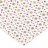 Glitter-Stippen in kerstrood en groen glitter Korte Tafelloper (Hoek)