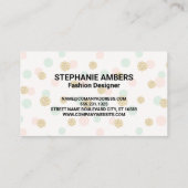 Glitter Stippenpatroon Visitekaartje (Achterkant)