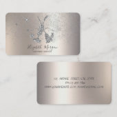 Glitter Stofzuiger, bezem, Confetti Visitekaartje (Voorkant / Achterkant)