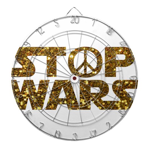 glitter stop oorlogen dartbord (Voorkant)