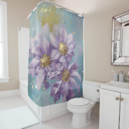 Glitter Storm Fantasy Flowers Douchegordijn