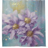 Glitter Storm Fantasy Flowers Douchegordijn (Voorkant)