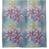 Glitter Storm Fantasy Flowers Douchegordijn (Voorkant)