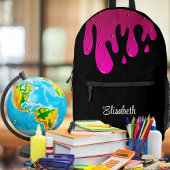 Glitter Strawberry Dripping Slime Gepersonaliseerd Bedrukte Rugzak