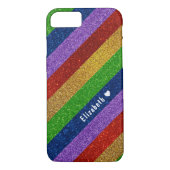 Glitter Striped Case-Mate iPhone Case (Achterkant)