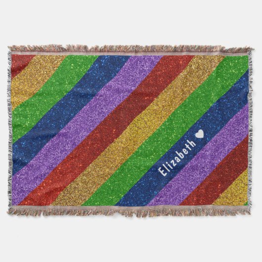 Glitter Striped Deken (Voorkant)