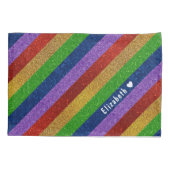 Glitter Striped Kussensloop (Achterkant)