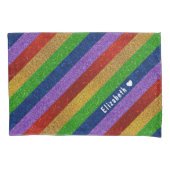 Glitter Striped Kussensloop (Voorkant)