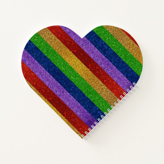 Glitter Striped Notitieboek (Achterkant)