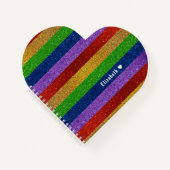 Glitter Striped Notitieboek (Voorkant)