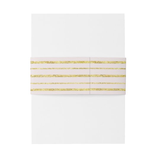 Glitter Stripes Band Uitnodigingen Wikkel (Achterkant Voorbeeld)