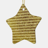 Glitter Stripes Keramisch Ornament (Links)