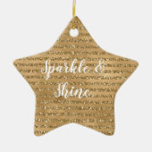 Glitter Stripes      Keramisch Ornament (Voorkant)