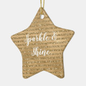Glitter Stripes      Keramisch Ornament (Links)