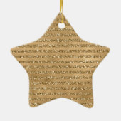 Glitter Stripes      Keramisch Ornament (Achterkant)