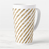 Glitter Stripes Latte Mok (Rechterhoek)