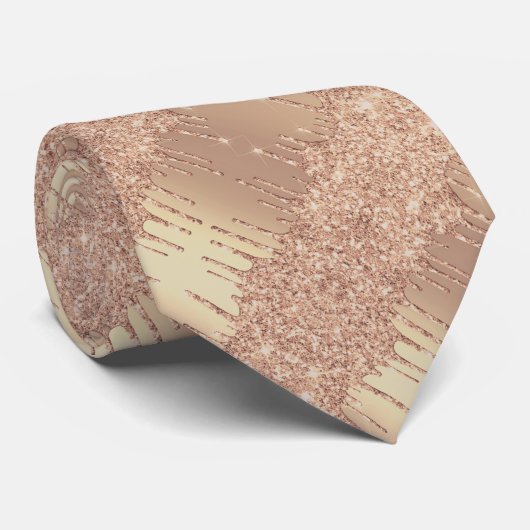 Glitter strop das Roze Goud Blozen Feest Design (Opgerold)