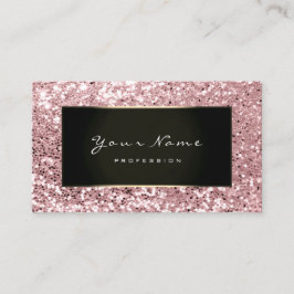 Glitter Stylist Mode Blogge Black Pink Rose Visitekaartje