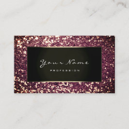 Glitter Stylist Mode Blogger Gold Burgundy Blac Visitekaartje