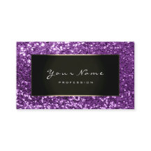 Glitter Stylist Mode Blogger Violet Framed