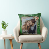 Glitter Stylist Mode Sequin Groen Turquoise Aquati Kussen (Stoel)
