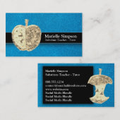 Glitter Substituut kleuterschool leraar Professor Visitekaartje (Voorkant / Achterkant)