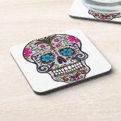 glitter Sugar Skull Bier Onderzetter (Linkerzijde)