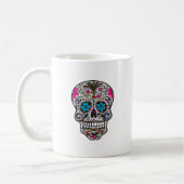 glitter Sugar Skull Koffiemok (Links)