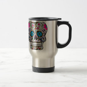 glitter Sugar Skull Reisbeker