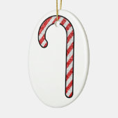 Glitter Suikerstok Keramisch Ornament (Links)