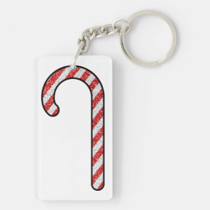 Glitter Suikerstok Sleutelhanger