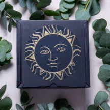 Glitter Sun Magic Navy Blue Cool  Celestial